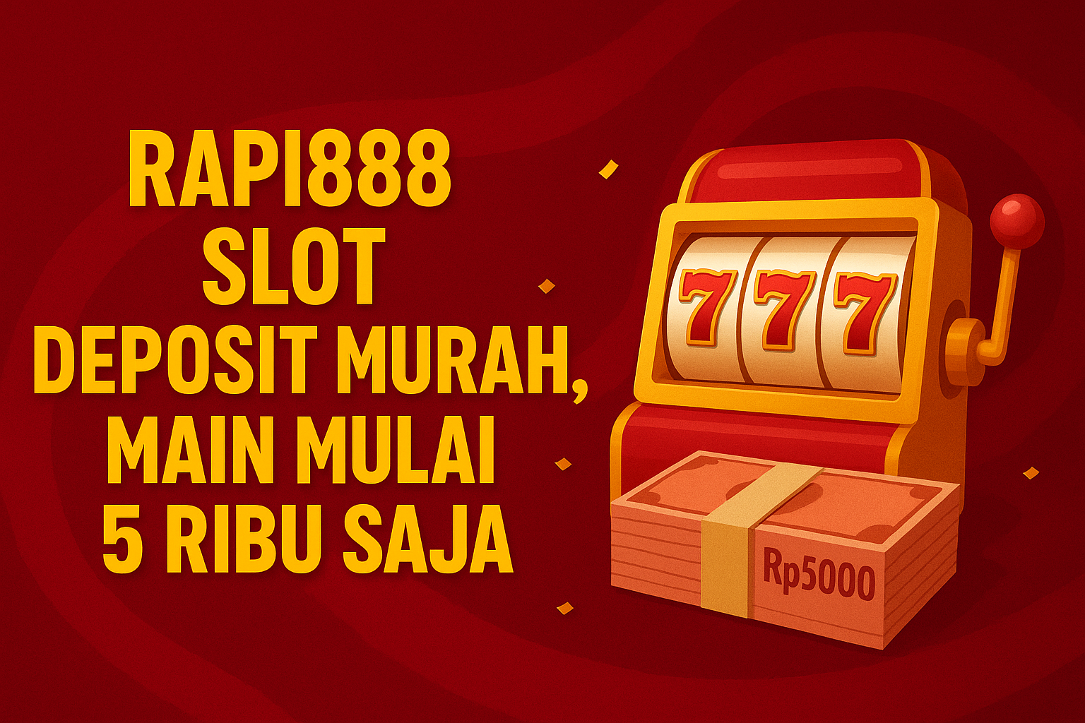 Rapi888 Slot Deposit Murah, Main Mulai 5 Ribu Saja
